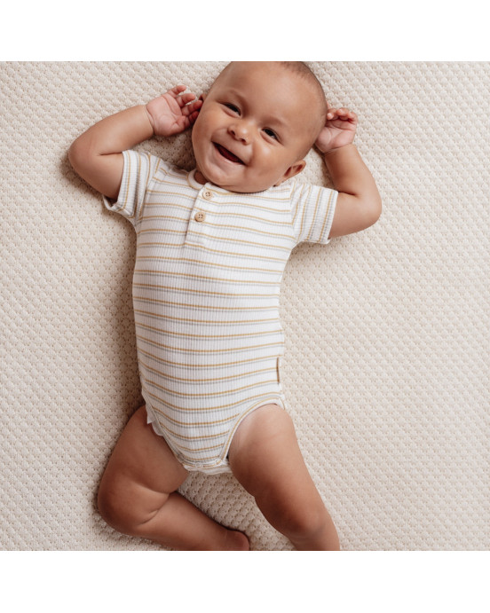 LITTLE DUTCH. Φορμάκι κοντομάνικο Multi stripe - No 44