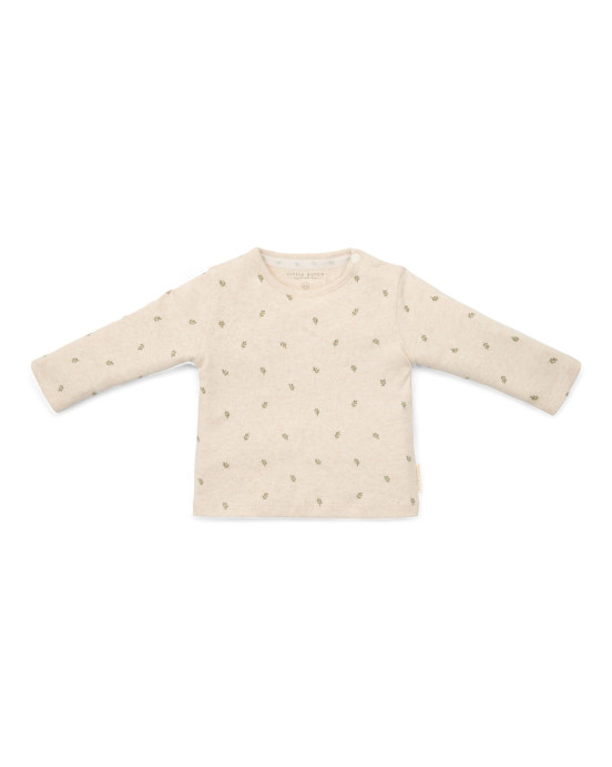 LITTLE DUTCH. Μπλουζάκι μακρυμάνικο Green Leaves - No 50