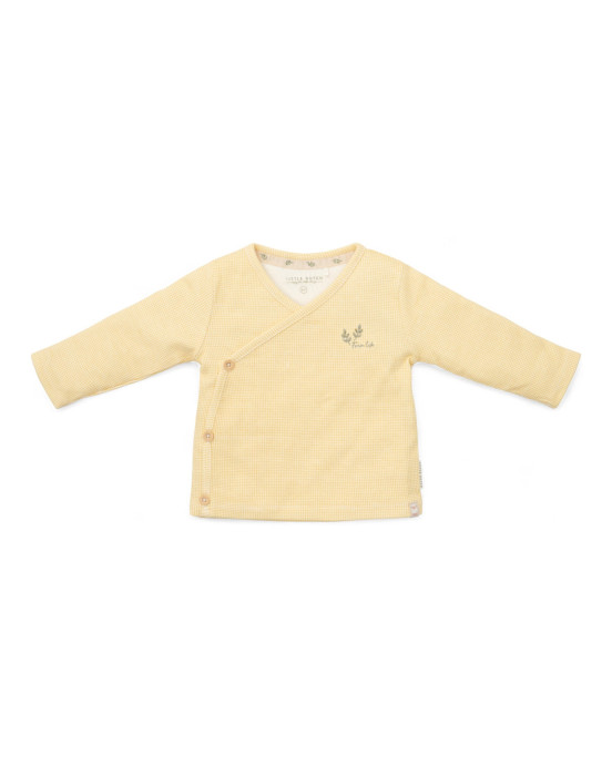 LITTLE DUTCH. Μπλουζάκι μακρυμάνικο κρουαζέ Warm Yellow check - No 62