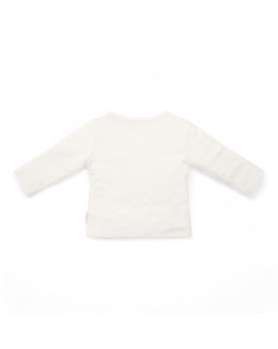 LITTLE DUTCH. Μπλουζάκι μακρυμάνικο κρουαζέ Off white - No 62