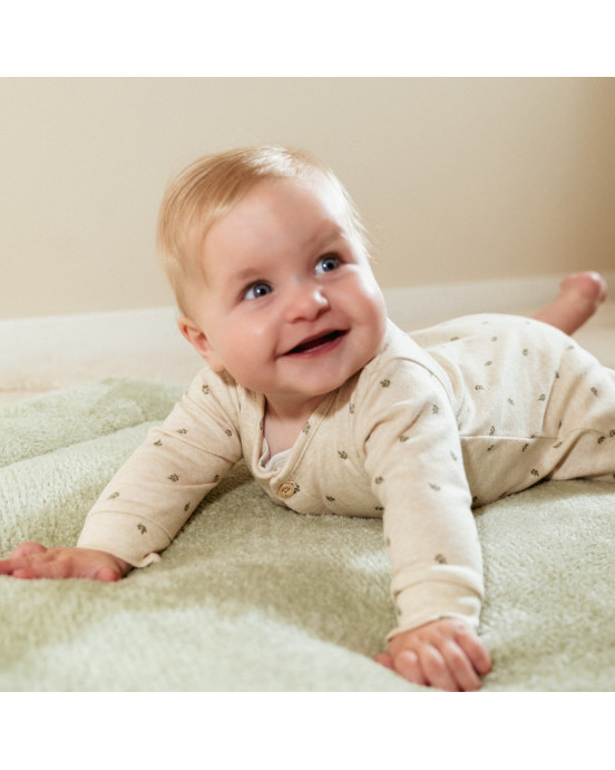 LITTLE DUTCH. Ολόσωμο φορμάκι Green Leaves - No 56