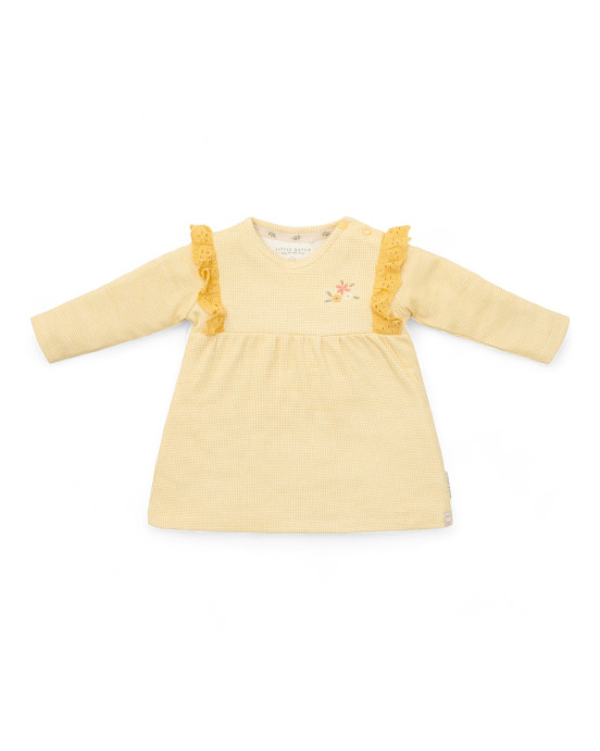 LITTLE DUTCH. Φορεματάκι μακρυμάνικο Warm Yellow check - No 62
