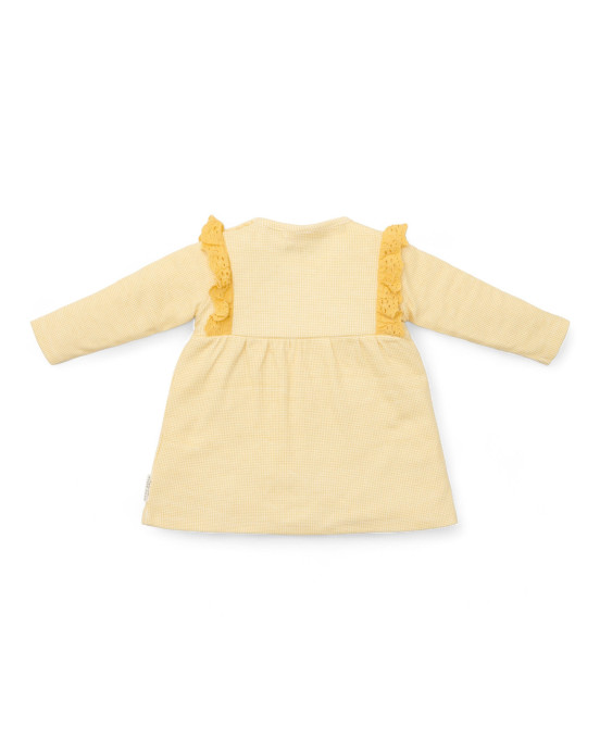 LITTLE DUTCH. Φορεματάκι μακρυμάνικο Warm Yellow check - No 44
