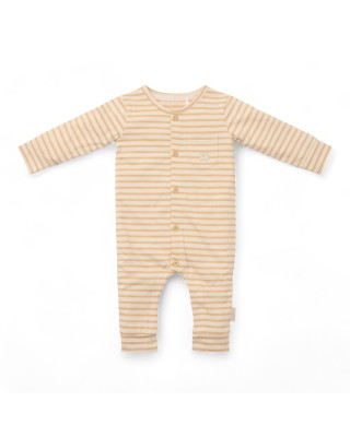 LITTLE DUTCH. Παιδική ολόσωμη πιτζάμα Natural Stripes - No 50/56