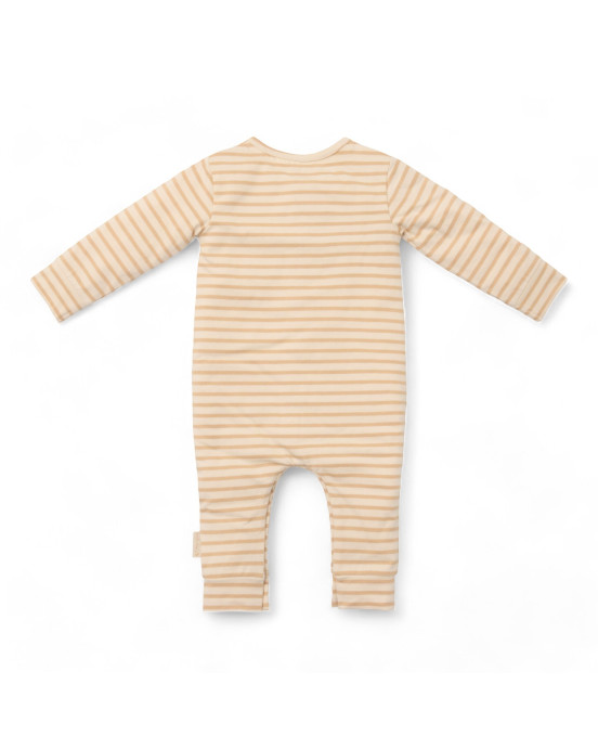LITTLE DUTCH. Παιδική ολόσωμη πιτζάμα Natural Stripes - No 62/68