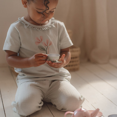 LITTLE DUTCH. Μπλουζάκι κοντομάνικο Fairy Mint - Νο 80