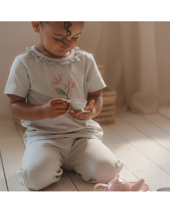 LITTLE DUTCH. Μπλουζάκι κοντομάνικο Fairy Mint - Νο 86