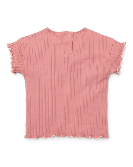 LITTLE DUTCH. Μπλουζάκι κοντομάνικο Pink Blush - Νο 74