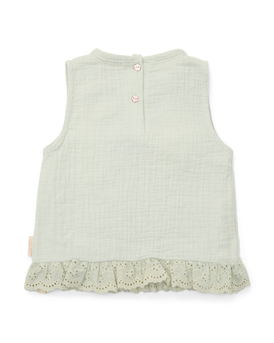 LITTLE DUTCH. Μπλουζάκι αμάνικο Fairy Mint - Νο 98