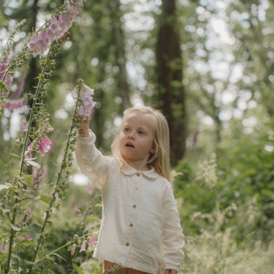 LITTLE DUTCH. Πουκάμισο μακρυμάνικο Creme - Νο 92