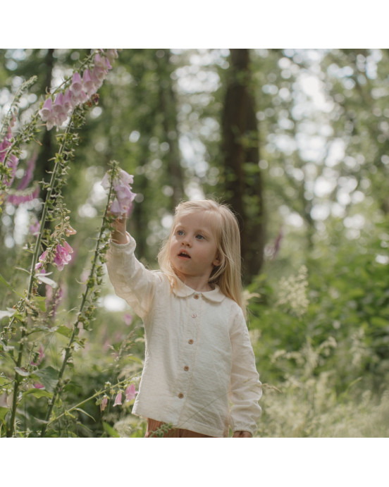LITTLE DUTCH. Πουκάμισο μακρυμάνικο Creme - Νο 92