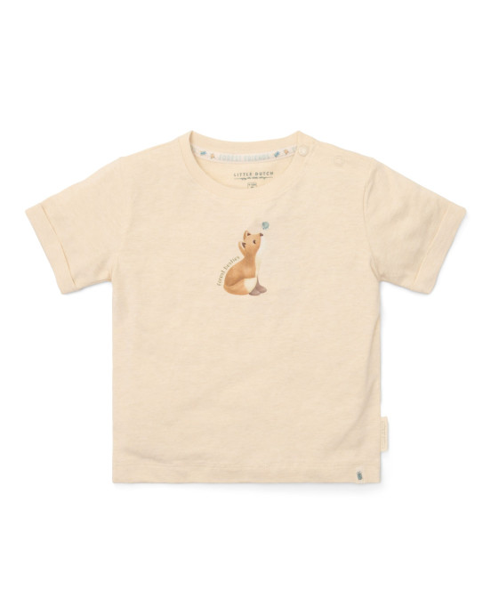 LITTLE DUTCH. Μπλουζάκι κοντομάνικο Birch Melange - Νο 80