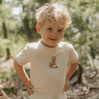 LITTLE DUTCH. Μπλουζάκι κοντομάνικο Birch Melange - Νο 104