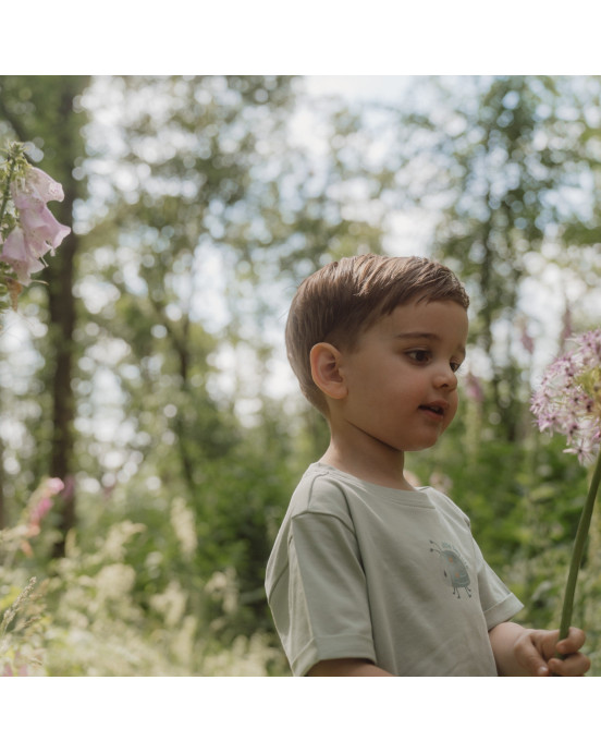 LITTLE DUTCH. Μπλουζάκι κοντομάνικο Forest Mint - Νο 86