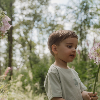 LITTLE DUTCH. Μπλουζάκι κοντομάνικο Forest Mint - Νο 98