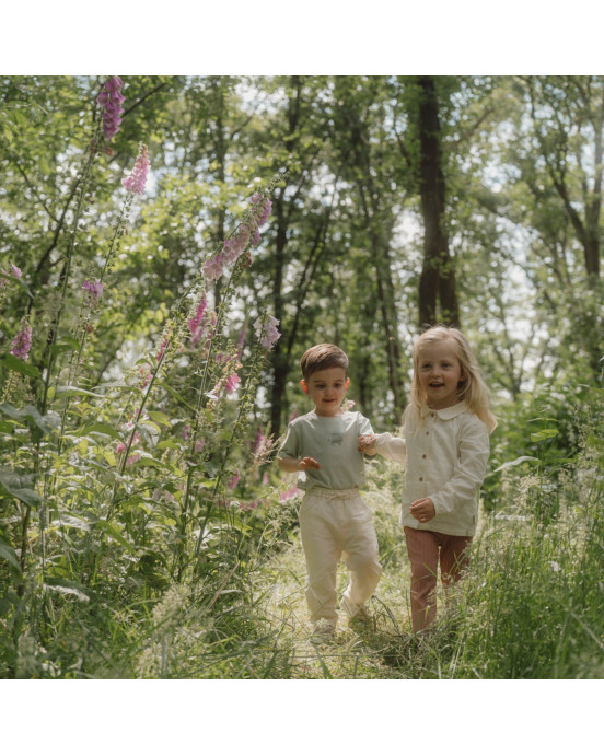 LITTLE DUTCH. Μπλουζάκι κοντομάνικο Forest Mint - Νο 80