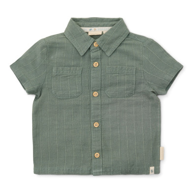 LITTLE DUTCH. Πουκάμισο κοντομάνικο Forest Green - Νο 92