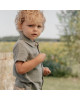 LITTLE DUTCH. Πουκάμισο κοντομάνικο Forest Green - Νο 104