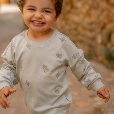 LITTLE DUTCH. Φούτερ Forest Mint Bugs - Νο 86