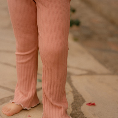 LITTLE DUTCH. Παντελονάκι καμπάνα Pink Blush - Νο 92