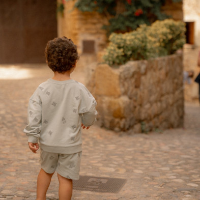 LITTLE DUTCH. Παντελονάκι κοντό Forest Mint Bugs - Νο 98