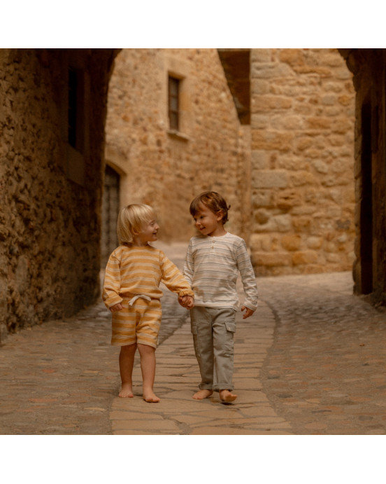 LITTLE DUTCH. Παντελονάκι με τσέπες Forest Mint - Νο 80