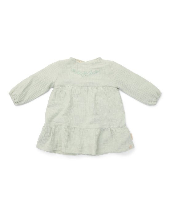 LITTLE DUTCH. Φορεματάκι μακρυμάνικο Fairy Mint - Νο 104