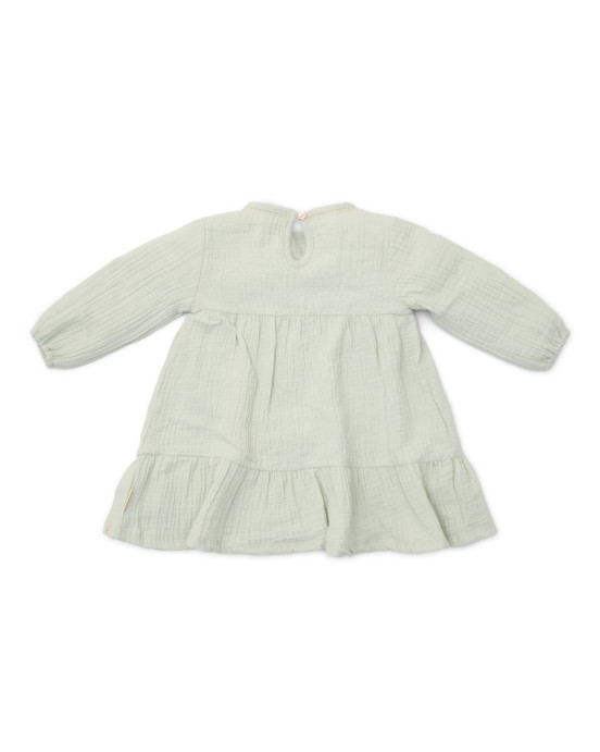 LITTLE DUTCH. Φορεματάκι μακρυμάνικο Fairy Mint - Νο 98