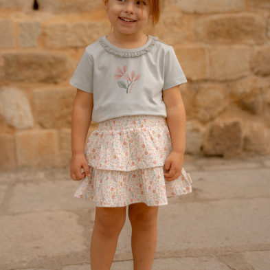 LITTLE DUTCH. Φούστα με βολάν Creme - Νο 104