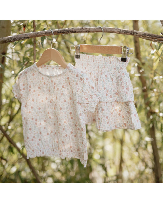 LITTLE DUTCH. Φούστα με βολάν Creme - Νο 104