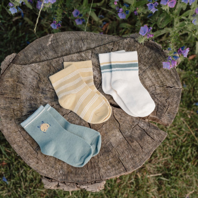 LITTLE DUTCH. Σετ 3 ζευγάρια κάλτσες Forest Friends - Νο 23/26 (3-4 ετών)
