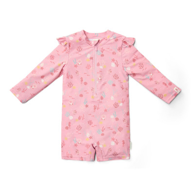 LITTLE DUTCH. Ολόσωμο μακρυμάνικο μαγιό Ocean Treasures Multi-colour - Νο 74/80