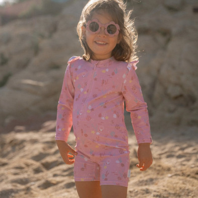 LITTLE DUTCH. Ολόσωμο μακρυμάνικο μαγιό Ocean Treasures Multi-colour - Νο 74/80