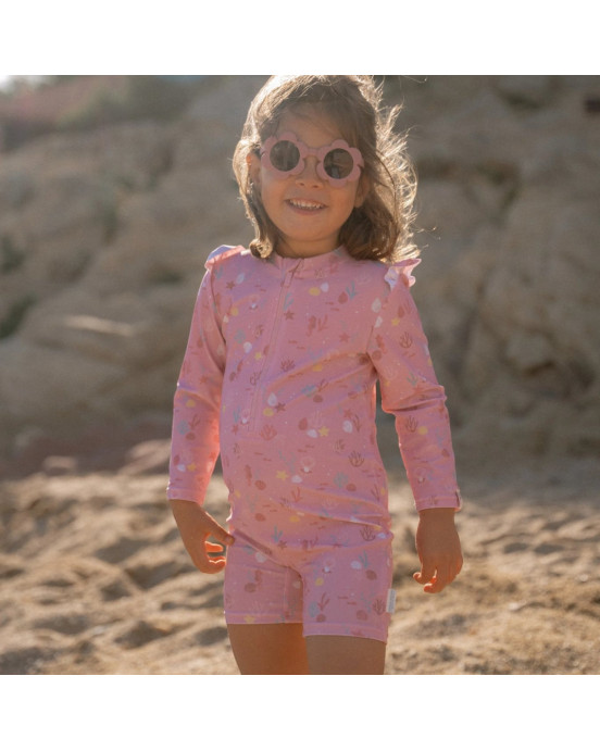 LITTLE DUTCH. Ολόσωμο μακρυμάνικο μαγιό Ocean Treasures Multi-colour - Νο 74/80