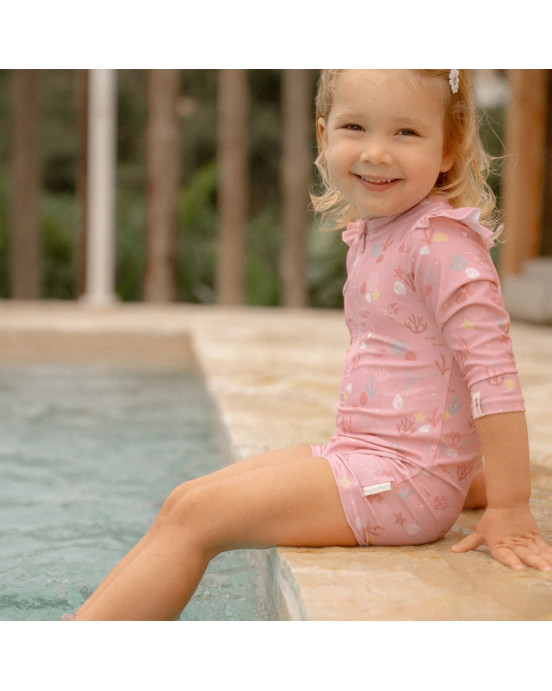 LITTLE DUTCH. Ολόσωμο μακρυμάνικο μαγιό Ocean Treasures Multi-colour - Νο 74/80