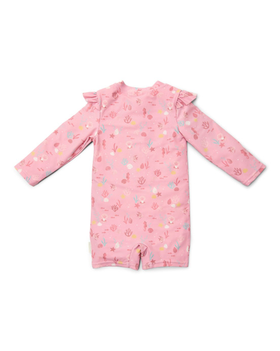 LITTLE DUTCH. Ολόσωμο μακρυμάνικο μαγιό Ocean Treasures Multi-colour - Νο 74/80