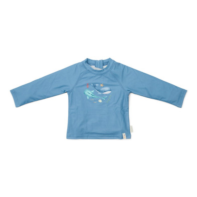 LITTLE DUTCH. Μπλουζάκι μακρυμάνικο με προστασία UV Ocean Blue - Νο 62/68