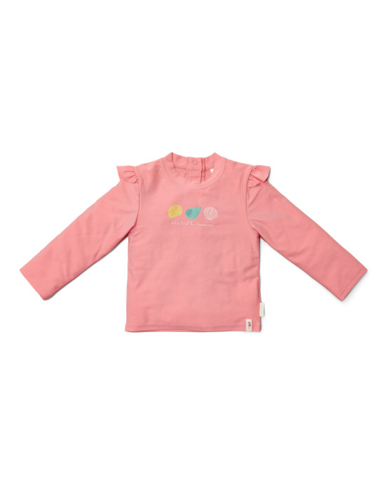 LITTLE DUTCH. Μπλουζάκι μακρυμάνικο με προστασία UV Ocean Treasures Rouge - Νο 74/80