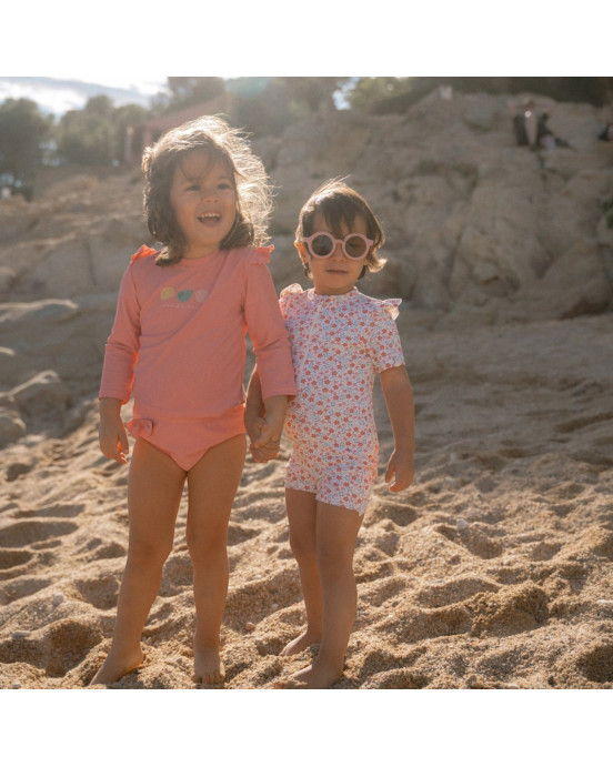 LITTLE DUTCH. Μπλουζάκι μακρυμάνικο με προστασία UV Ocean Treasures Rouge - Νο 62/68