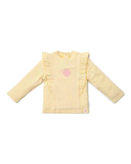 LITTLE DUTCH. Μπλουζάκι μακρυμάνικο με προστασία UV Ocean Treasures Yellow - Νο 98/104