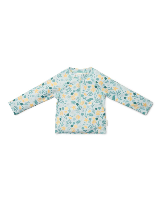 LITTLE DUTCH. Μπλουζάκι μακρυμάνικο με προστασία UV Seashells Multi-colour - Νο 74/80