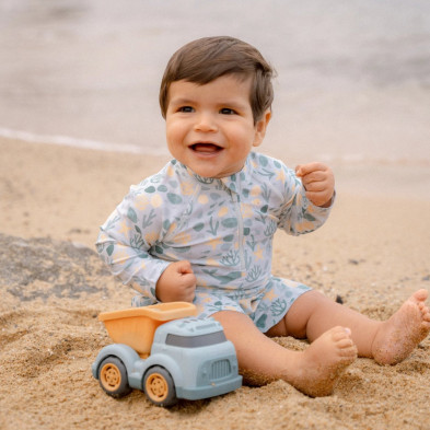 LITTLE DUTCH. Μπλουζάκι μακρυμάνικο με προστασία UV Seashells Multi-colour - Νο 74/80