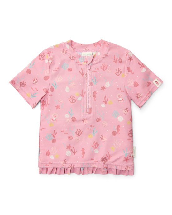 LITTLE DUTCH. Μπλουζάκι κοντομάνικο με προστασία UV Ocean Treasures Multi-colour - Νο 74/80