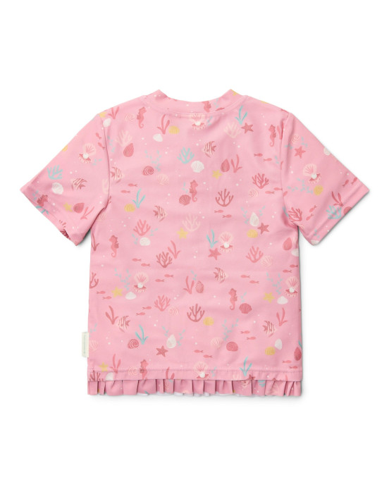 LITTLE DUTCH. Μπλουζάκι κοντομάνικο με προστασία UV Ocean Treasures Multi-colour - Νο 74/80