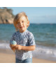 LITTLE DUTCH. Μπλουζάκι κοντομάνικο με προστασία UV Sea Life Ocean Blue - Νο 74/80