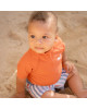 LITTLE DUTCH. Μπλουζάκι κοντομάνικο με προστασία UV Sea Life Coral Red - Νο 62/68