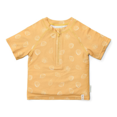 LITTLE DUTCH. Μπλουζάκι κοντομάνικο με προστασία UV Seashells Sunny Yellow - Νο 62/68