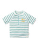 LITTLE DUTCH. Μπλουζάκι κοντομάνικο με προστασία UV Stripes Surf Blue - Νο 62/68