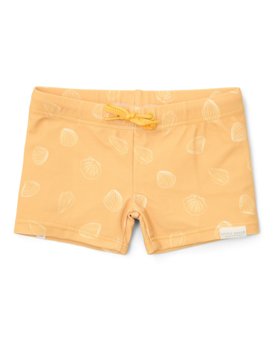 LITTLE DUTCH. Παιδικό μαγιό για αγόρια Seashells Sunny Yellow - Νο 74/80