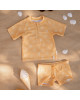 LITTLE DUTCH. Παιδικό μαγιό για αγόρια Seashells Sunny Yellow - Νο 74/80